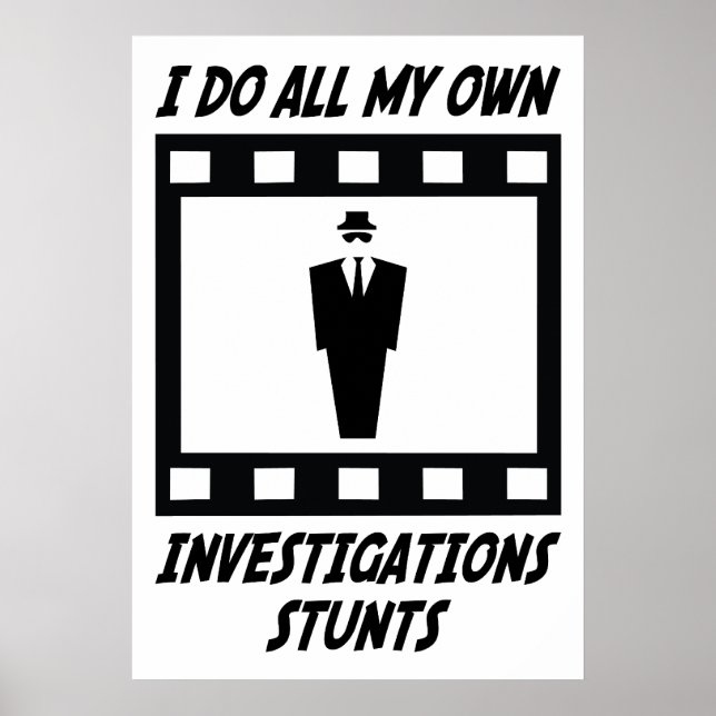 Póster Investigations Stunts (Frente)