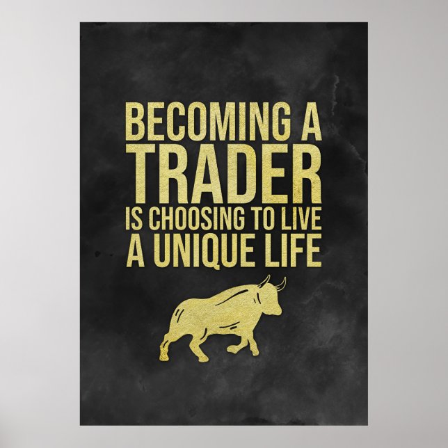 Póster Investor Becoming A Trader (Frente)