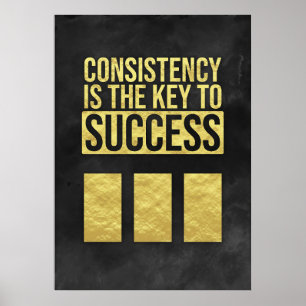 Póster Investor Consistency Is The Key To Success