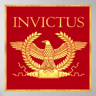 Póster Invictus Ancient Gold poster