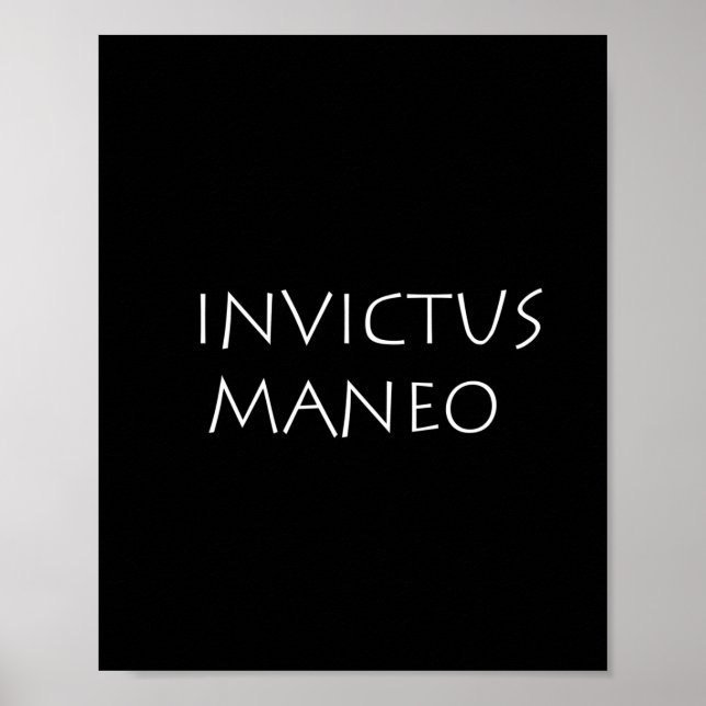 Póster Invictus maneo (Frente)