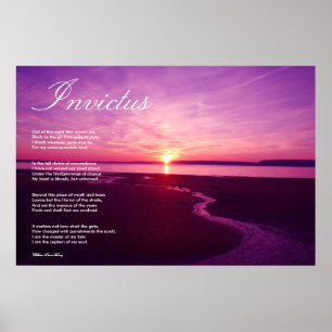 Póster Invictus ~ Poema Inspirador