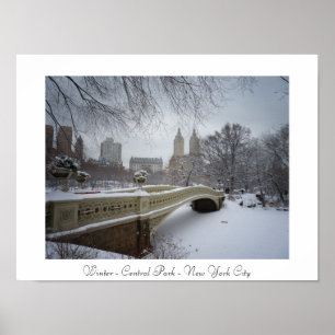 Póster Invierno - Central Park - Nueva York