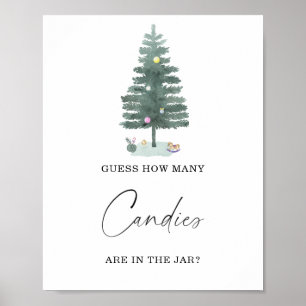 Póster Invierno cuántos dulces Poster