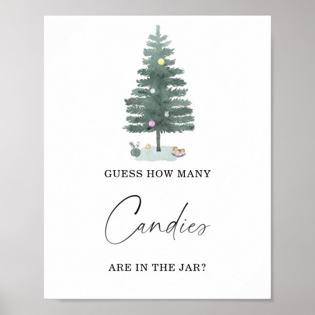 Póster Invierno cuántos dulces Poster (Frente)