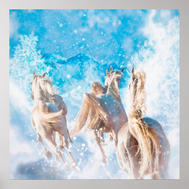 PÓSTER INVIERNO DE ARABIA HORSE (Frente)