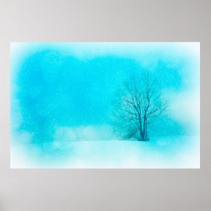 Póster Invierno de fondo de textura