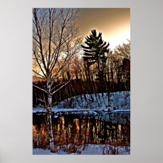 Póster Invierno de Manitowish