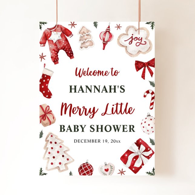 Póster Invierno de navidades Bienvenidos a Baby Shower (Subido por el creador)