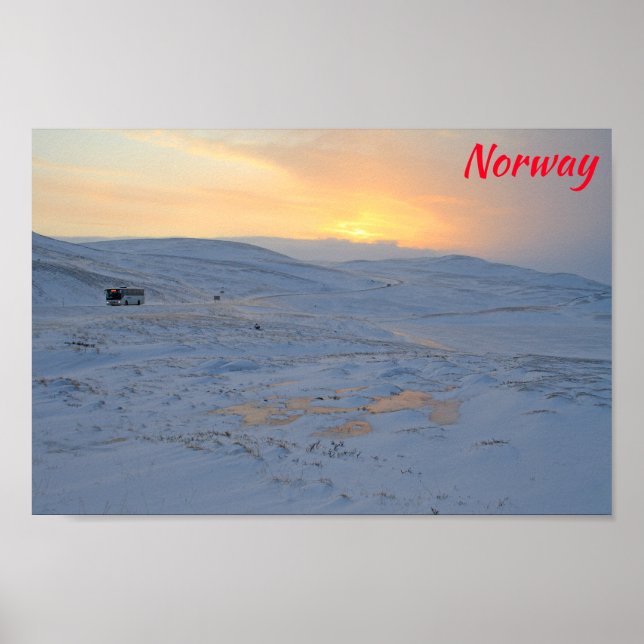 Póster Invierno de Noruega (Frente)