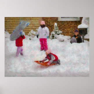 Póster Invierno - El invierno es divertido
