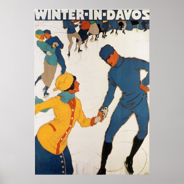 Póster Invierno En Davos (Frente)
