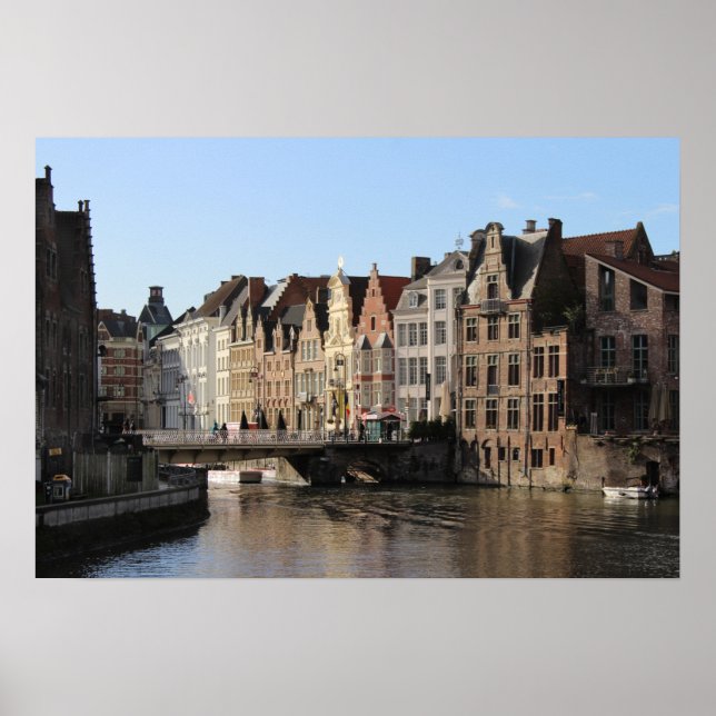 Póster Invierno en el Kornlei de Gent, Bélgica (Frente)