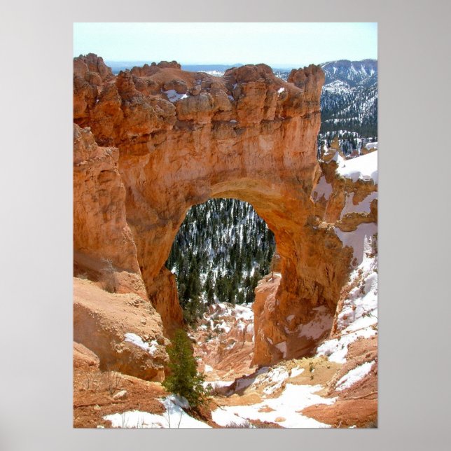 Póster Invierno en el Parque Nacional del Cañón de Bryce (Frente)