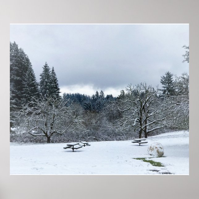 Póster Invierno en el Parque, Wilsonville, OR (Frente)