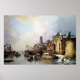 Póster Invierno en Konigsberg