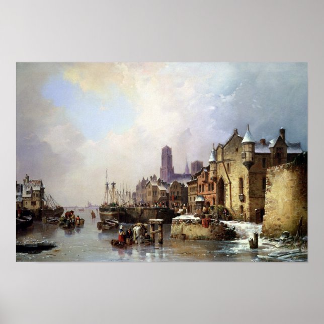 Póster Invierno en Konigsberg (Frente)