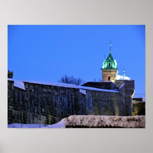 Póster Invierno en Quebec, Canadá (Frente)
