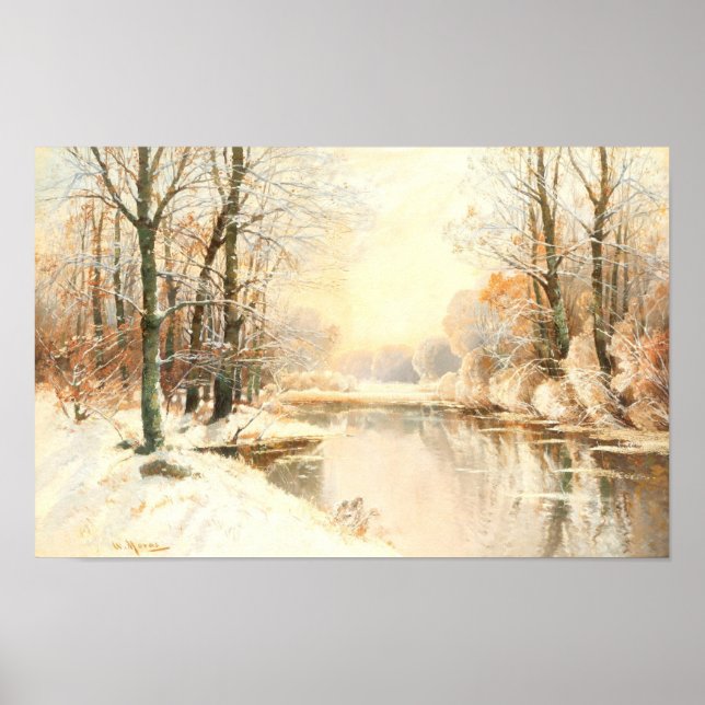 Póster Invierno en Spreewald (Frente)