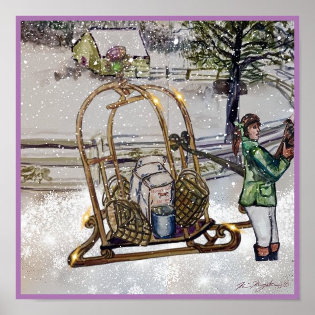 Póster Invierno en Thistlebrook Stables (Frente)