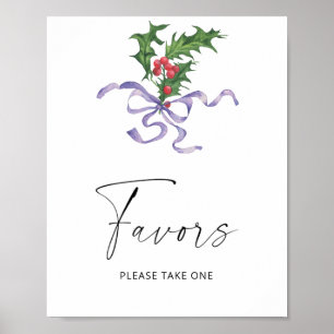 Póster Invierno - favores, por favor tome un cartel
