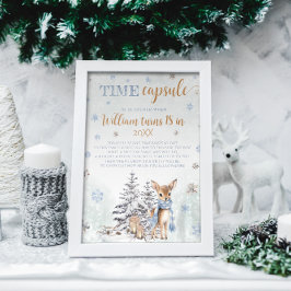 Póster Invierno Onederland Time Capsule Cute Deer
