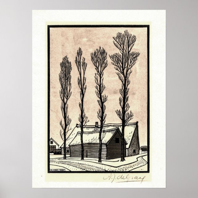 Póster Invierno - Poster Julie de Graag (Frente)