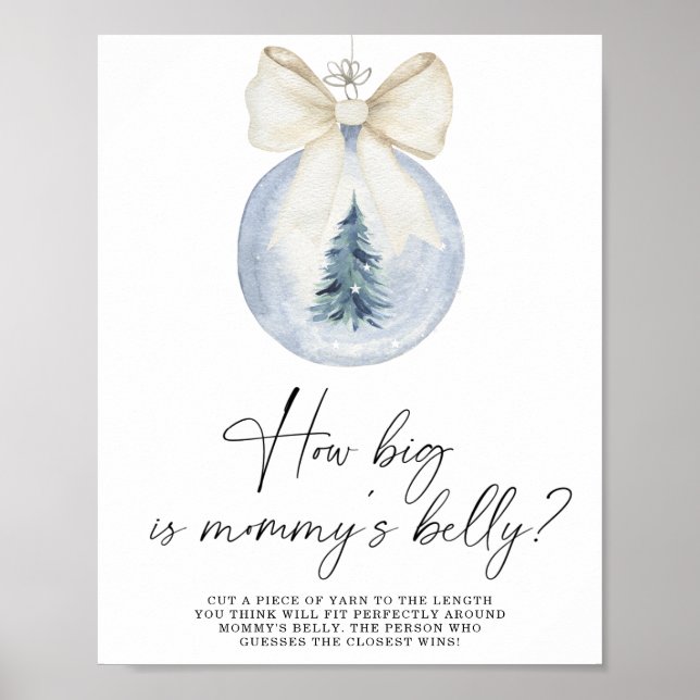 Póster Invierno, qué grande es la poster del juego de vie (Frente)