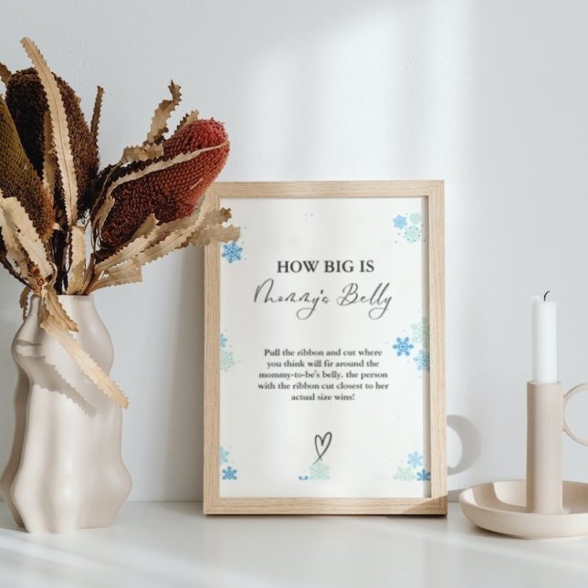 Póster Invierno ¿Qué tan grande es el juego de Baby Showe (Subido por el creador)