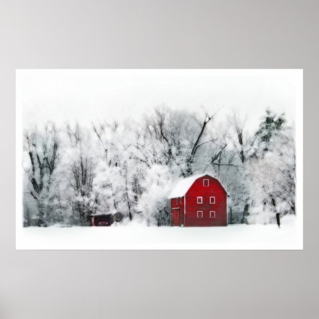 Póster Invierno rural, poster (Frente)