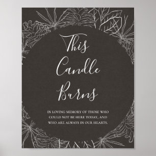Póster Invierno ruso   Carbón Esta Vela Quema Boda