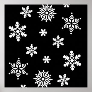 PÓSTER INVIERNO SNOWFLAKES