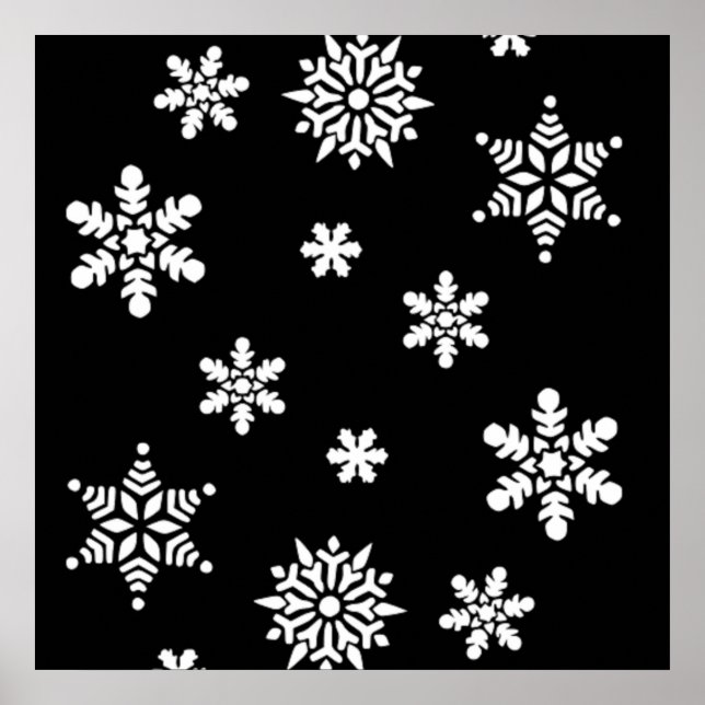 PÓSTER INVIERNO SNOWFLAKES (Frente)
