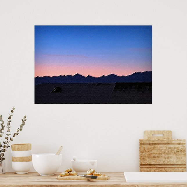 Póster Invierno temprano por la mañana (Cocina)