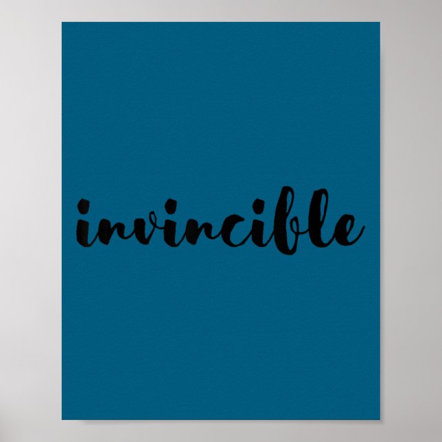 Póster Invincible - Motivational  (Frente)
