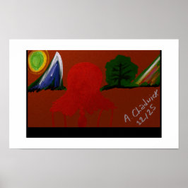 Póster Invisible Girl Trapped in Another Universe