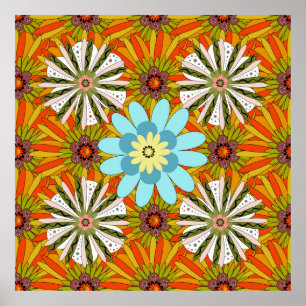 Póster Invitación a la boda. Resumen del fondo floral. Ab