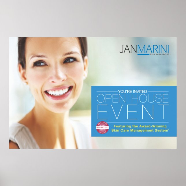 Póster Invitación a la casa abierta 45x30" (Frente)