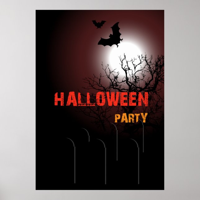 Póster Invitación a la fiesta de Halloween (Frente)