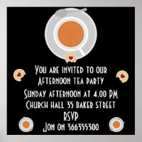 Invitación al té de la tarde