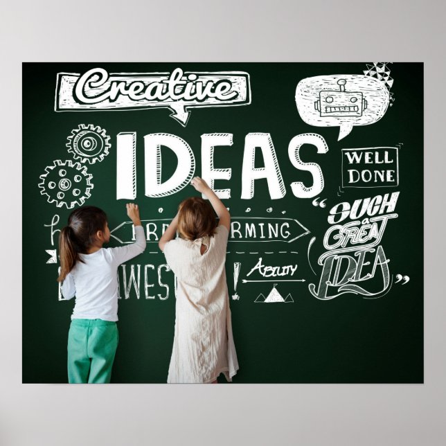 Póster Invitación de cumpleaños a Toy Story Chalkboard (Frente)