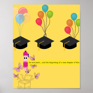 Póster Invitación de Graduación – Comienza un Nuevo Capít