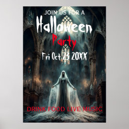 Póster Invitación de Poster de la fiesta de Halloween