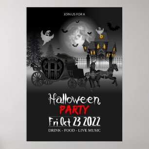 Póster Invitación de Poster de la fiesta de Halloween