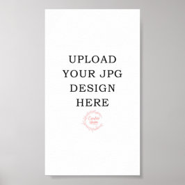 Póster Invitación digital impresa de 4x7, Itinerario, Tar