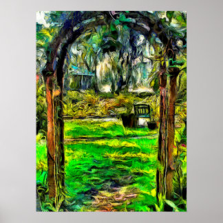 Póster Invitando al Poster de Painterly de la Carretera d