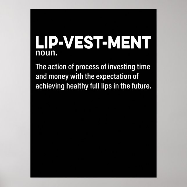 Póster Inyección De Enfermeras De Lip Filler De Lip De In (Frente)