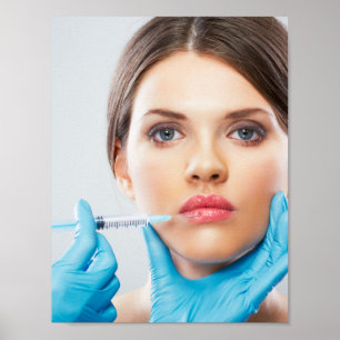 Póster Inyecciones de botox y relleno por médica estético