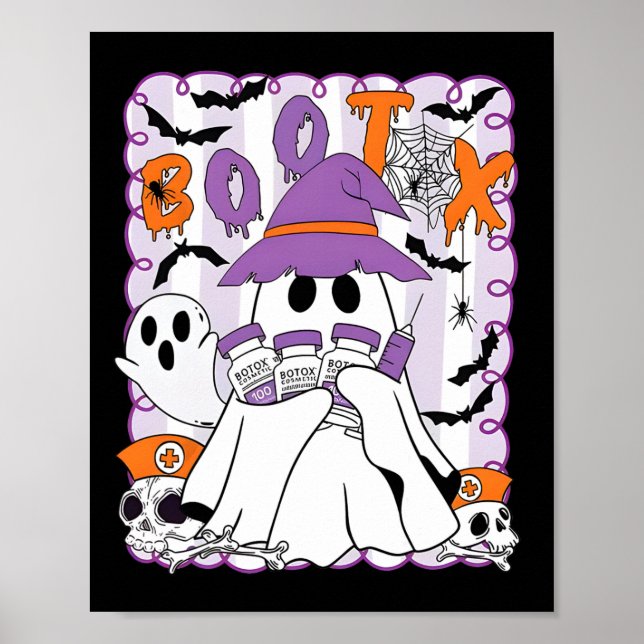 Póster Inyector Bootox Inyector De Enfermeras Halloween F (Frente)