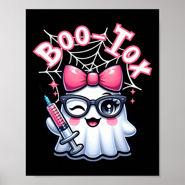 Póster Inyector de enfermera Boo-tox Halloween Filler Bot (Frente)